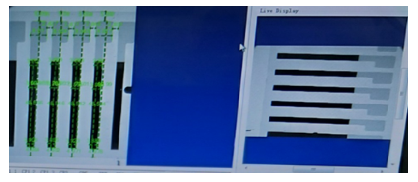 Visual inspection of motherboard board with height difference