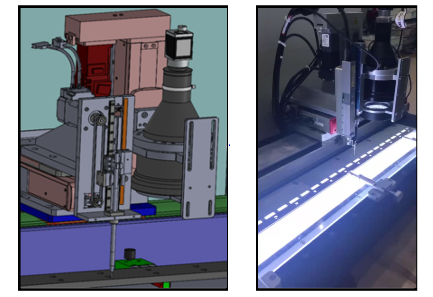 Visual inspection of motherboard board with height difference