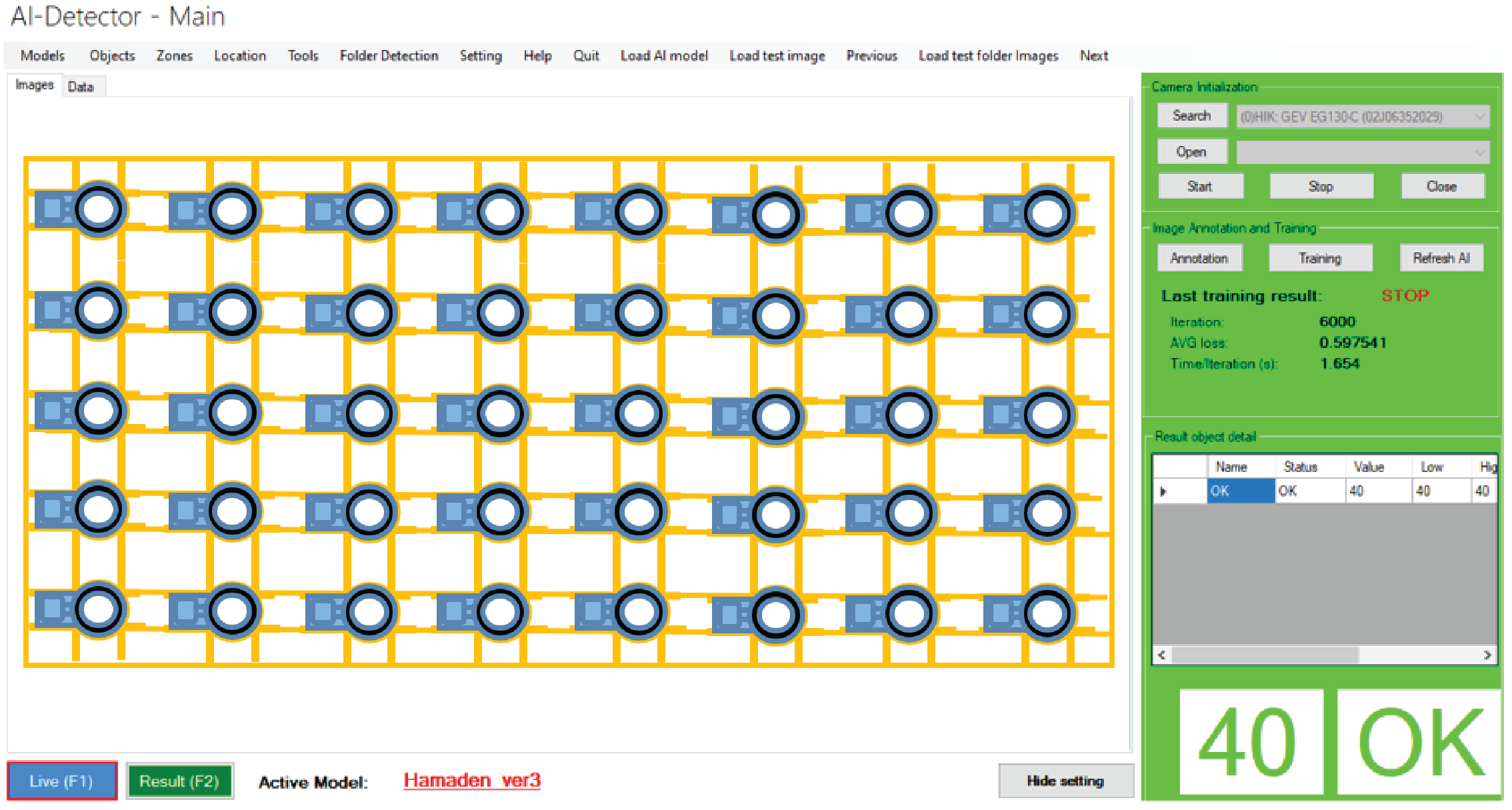 Automatic Counting and Position Verification System