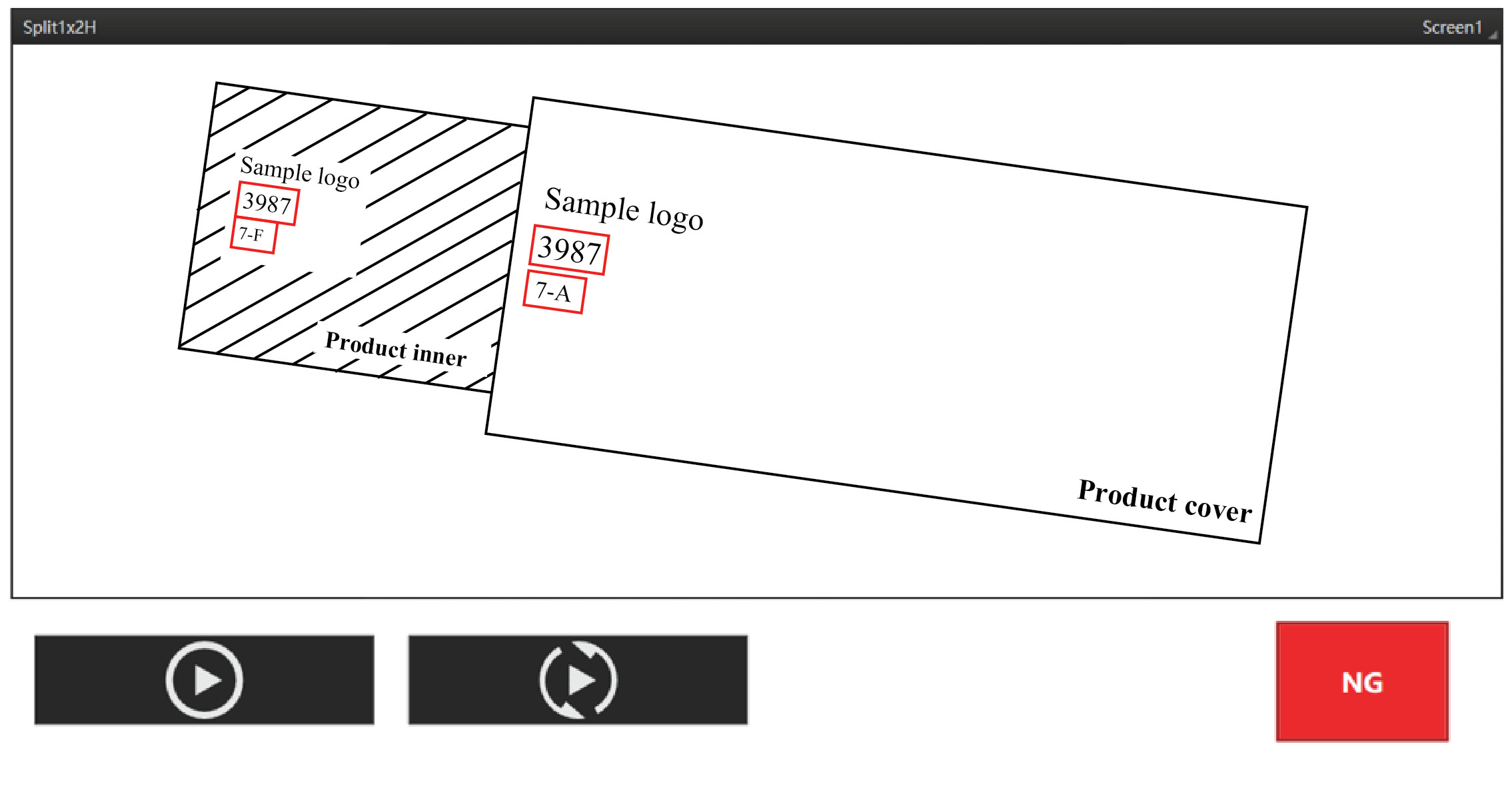 Product Code Inspection System NG