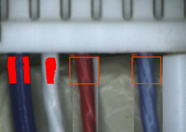 Wire harness color inspection