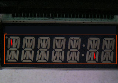 LCD segment chipping detection