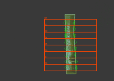 Bending inspection of plastic molded products