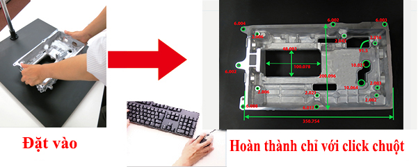 Đặt vật →Hoàn thành đo bằng click chuột