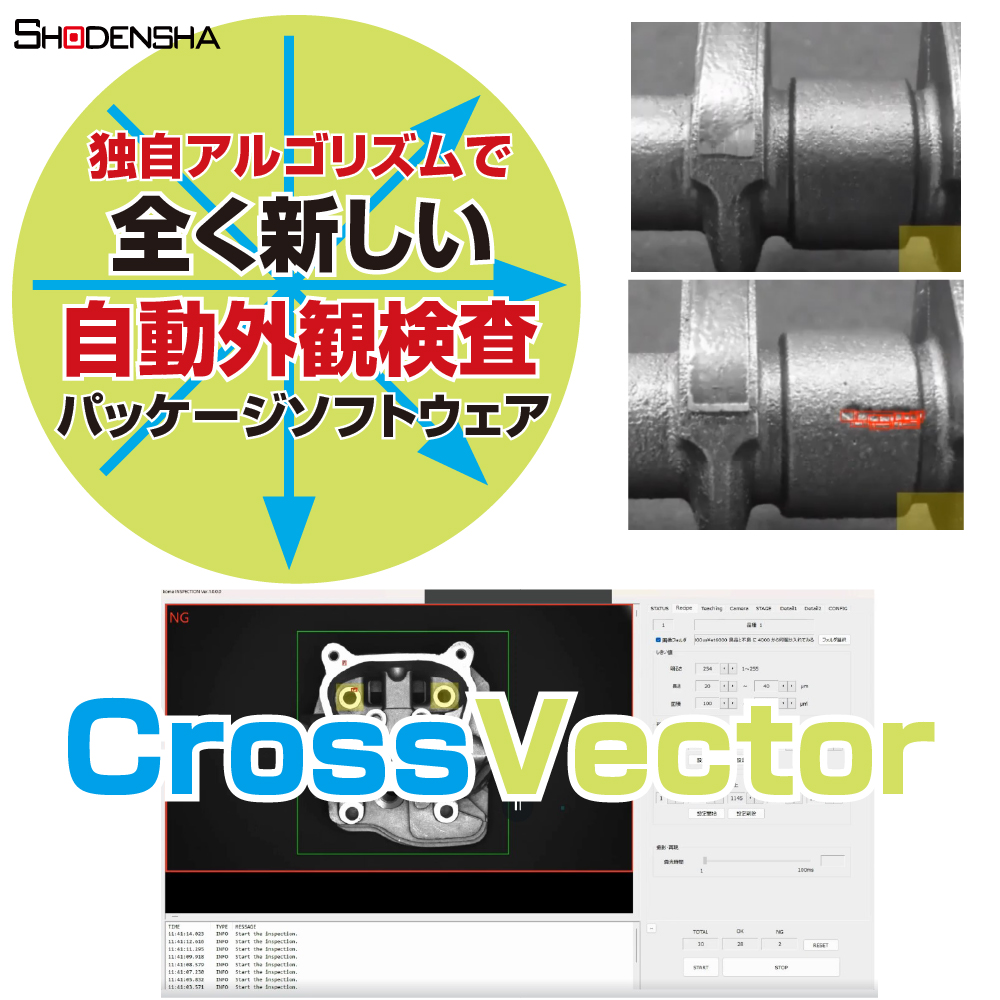 CG法（クロスグリッド法） 自動外観検査 ソフトウェア CrossVector（クロスベクター）